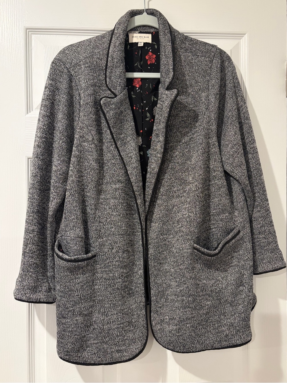 Skies Are Blue Alanna Textured Knit Blazer